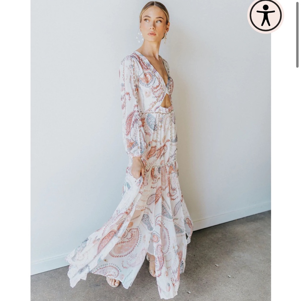 Untamed petals Hilton cutout dress worn once